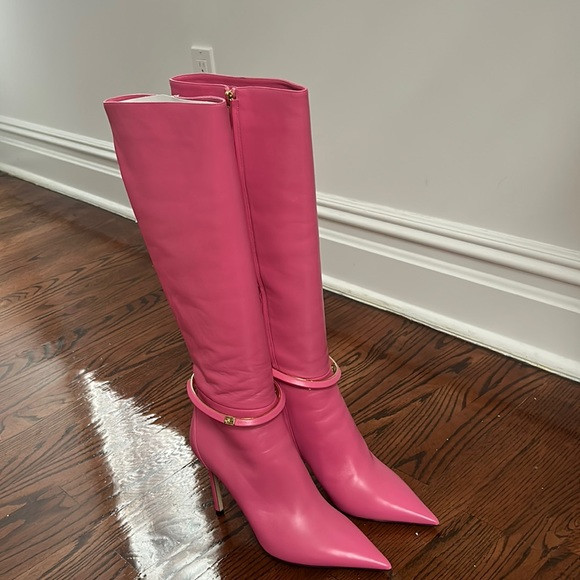 Jimmy choo Pink Dreece 95 Boots | Poshmark