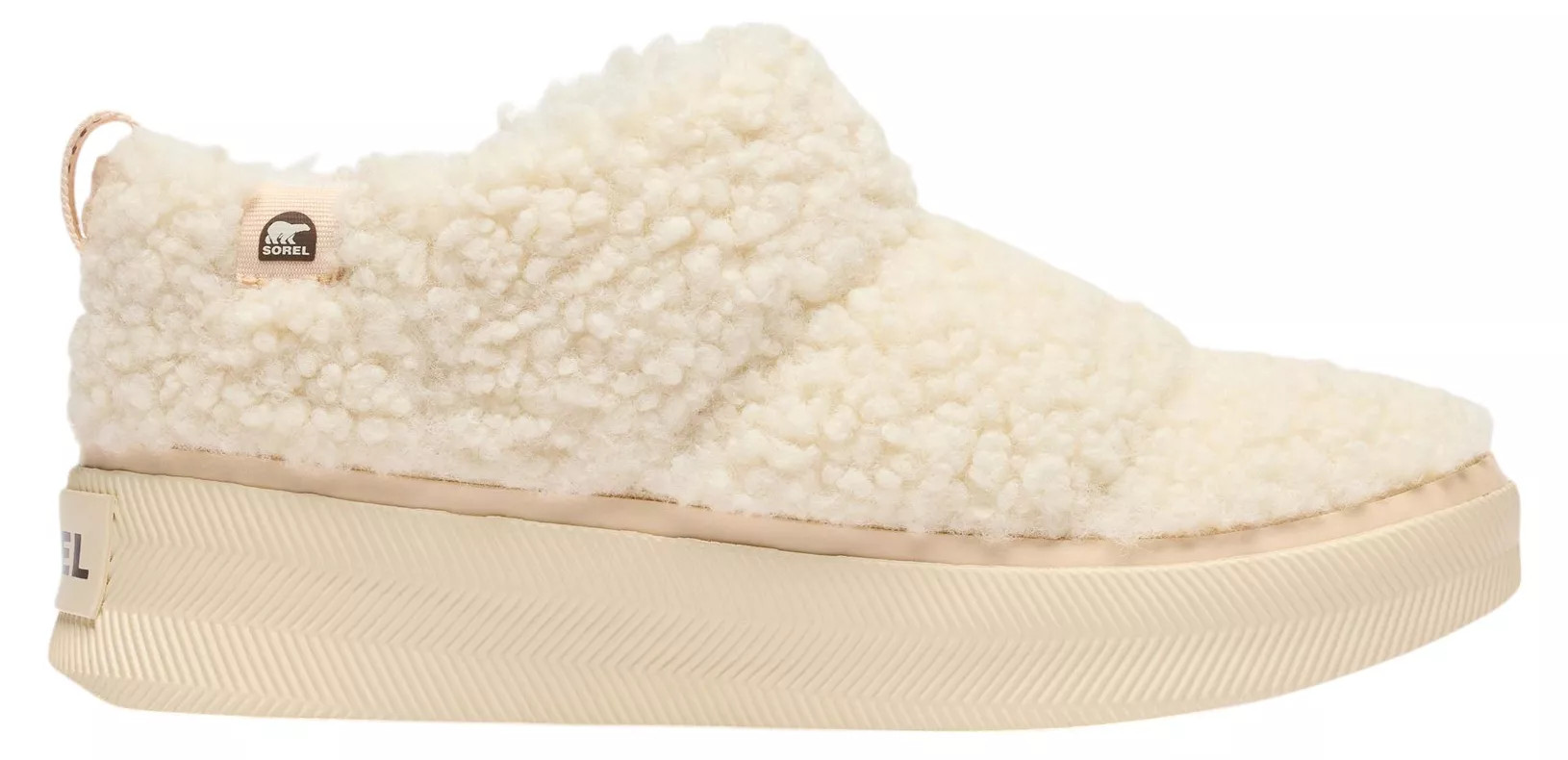 SOREL Women's Out N About IV Mini Puffy Slippers, Size 8.5, Natural/Chalk | DICK'S Sporting Goods