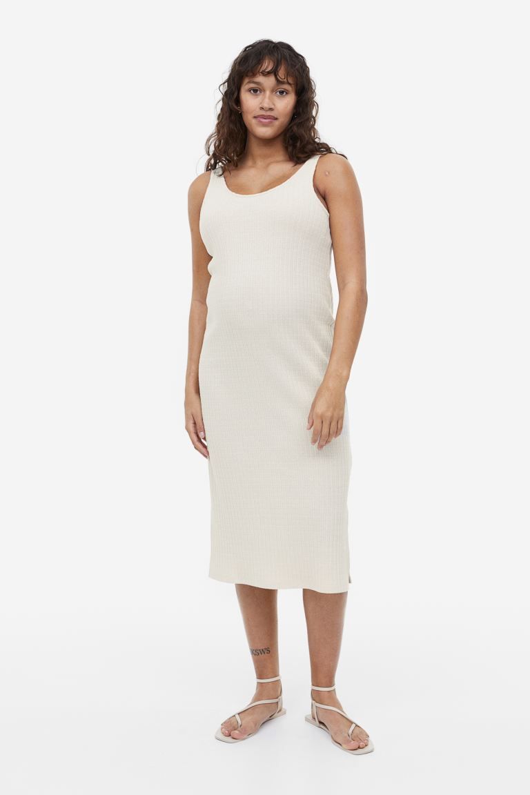 MAMA Ribbed jersey dress | H&M (UK, MY, IN, SG, PH, TW, HK)