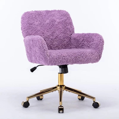 SEVOBAL Task and Office Chairs Office Chair Home Office Chair Adjustable Desk Chair Swivel Office Chair Vanity Chair, Purple, 23.6"*11.2"*19.7" | Target