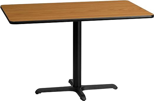 Flash Furniture Graniss 30'' x 48'' Rectangular Natural Laminate Table Top with 23.5'' x 29.5'' T... | Amazon (US)