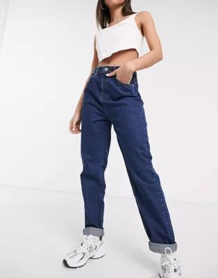 ASOS DESIGN – Original – Mom-Jeans mit hoher Taille in mittlerer Waschung | ASOS (Global)