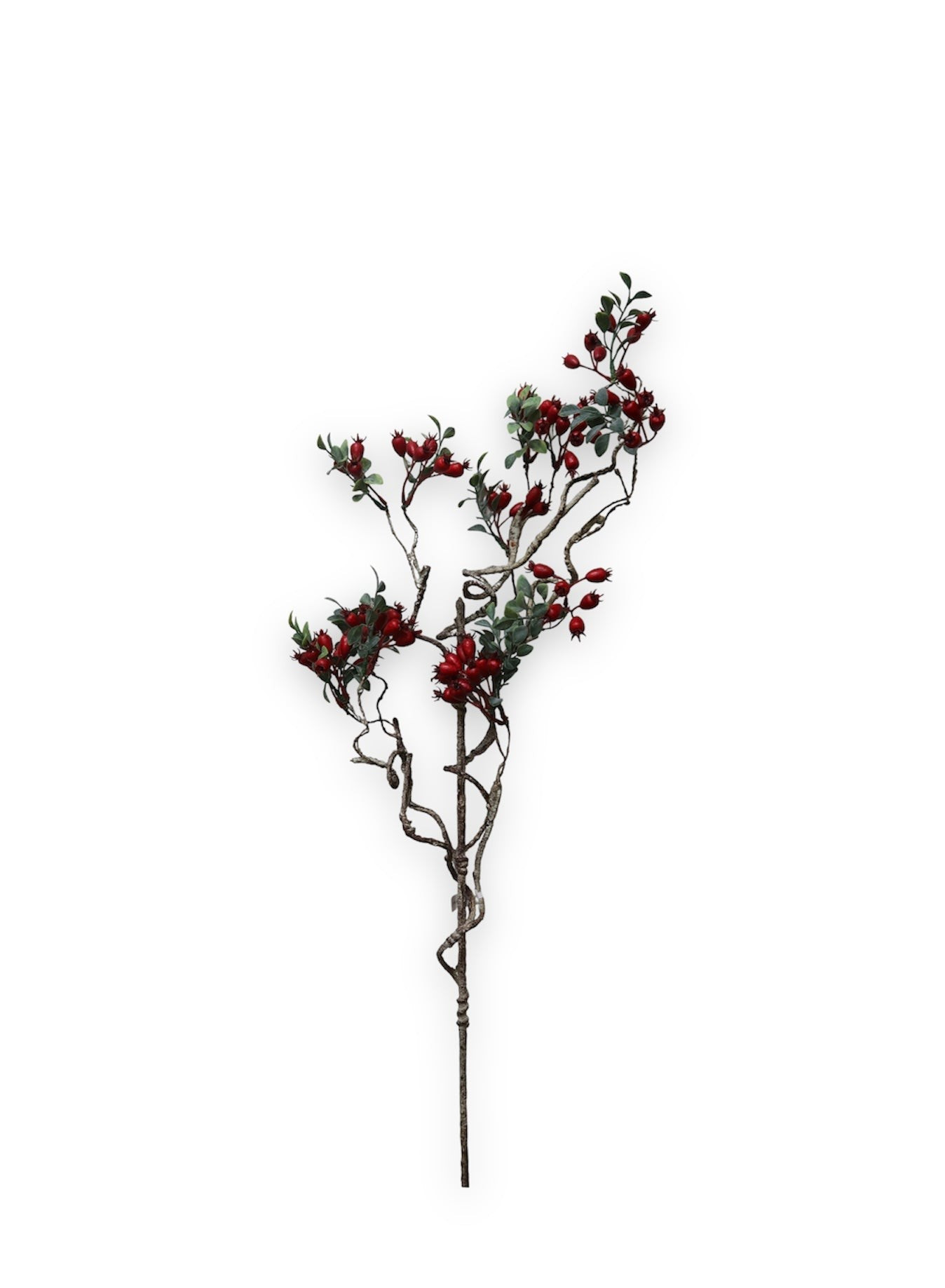 44" Rose Hip Spray, Red, 2 Style Options | The Nested Fig