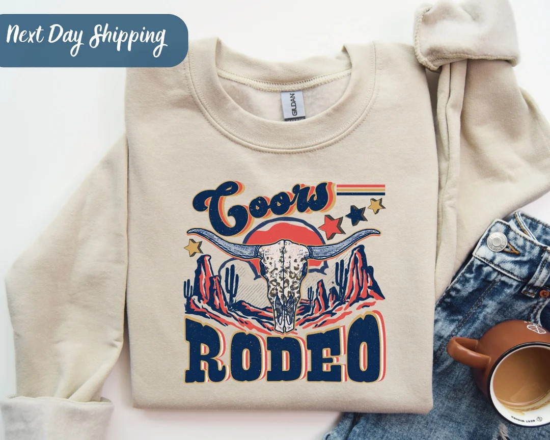 Coors Banquet Rodeo Shirt, Retro Coors Cowboys Sweatshirt, Desert Crewneck, Western Country Girl ... | Etsy (US)