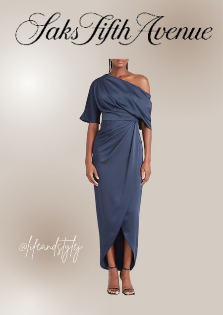 Elevate your evening with the Rayna One-Shoulder Gown. This stunning gown features an elegant one-shoulder design that exudes sophistication and modern glamour. Perfect for black-tie events, weddings, or any special occasion, its sleek silhouette and luxurious fabric will make you the center of attention. Pair it with statement earrings and strappy heels to complete your look. 

#LTKFestival #LTKover40 #LTKwedding