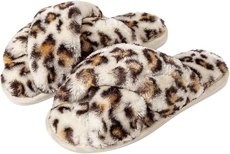Women's Cross Band Memory Foam Slipper | Amazon (US)