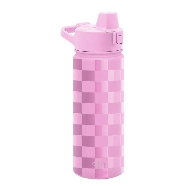 Simple Modern 18 fl oz Insulated Stainless Steel Summit Water Bottle with Silicone Straw Lid | Pi... | Walmart (US)