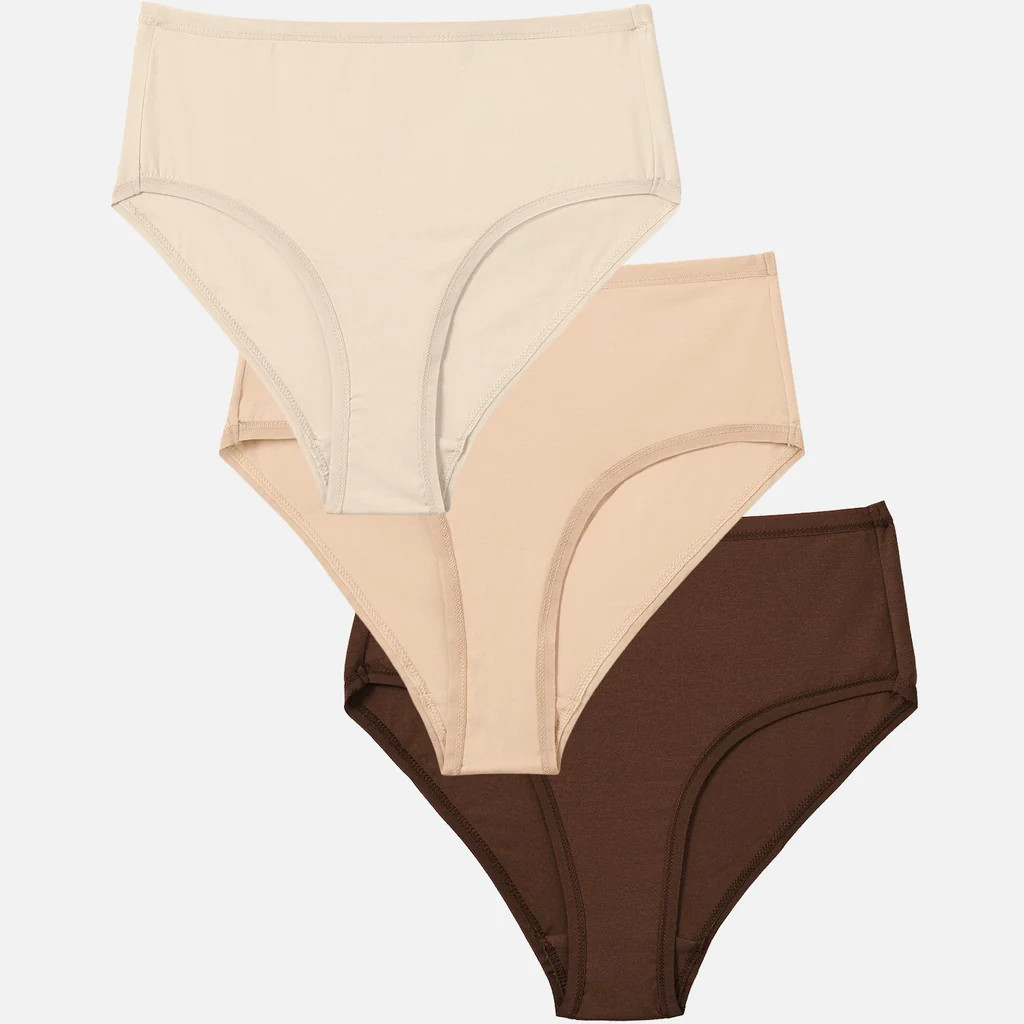 Organic Comfort High Waist Brief 3 Pack | MATE The Label