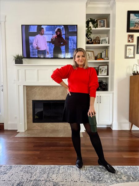 When Harry Met Sally outfit, Meg Ryan fall
Sweater - XS (runs big!)
Skirt - old but linked similar 
Loafers - runs a little small, I recommend going up a half size!

#LTKHalloween #LTKunder100 #LTKSeasonal