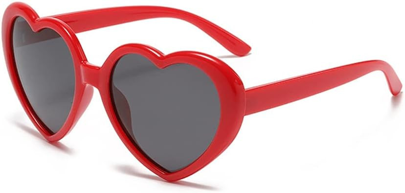 OZPYKAE Women Polarized Love Heart Sunglasses,Fashion Cute Heart Glasses Vintage Eyewear Sunglass... | Amazon (US)