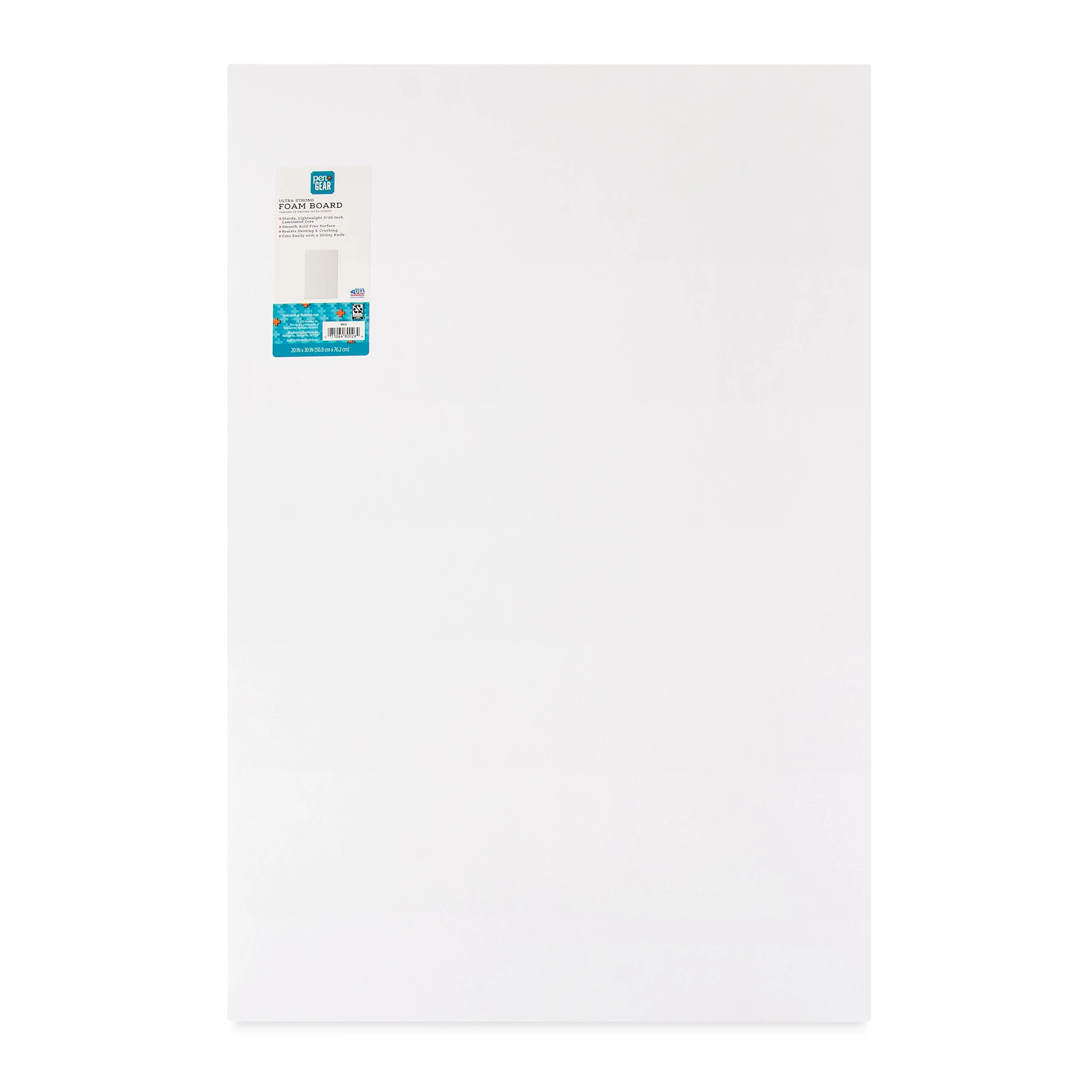 Pen+Gear Ultra Strong White Foam Board, 20" x 30", 1/Pack | Walmart (US)
