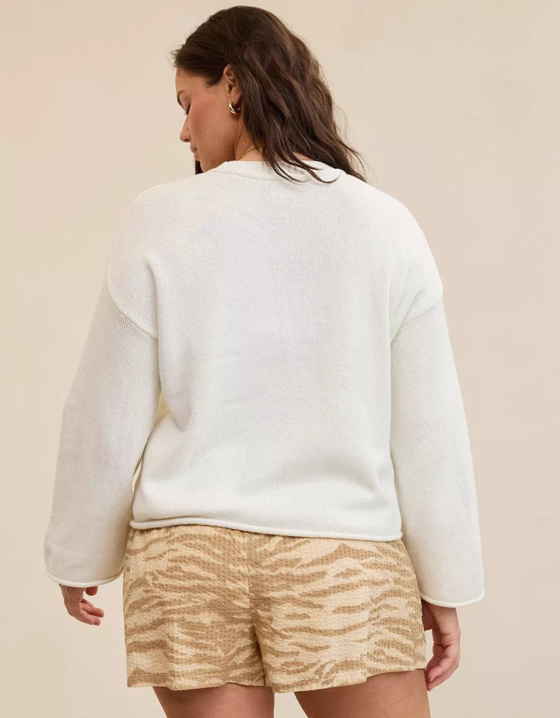 Aerie Sunkissed Cotton Graphic Sweater | Aerie