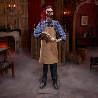 6 FT Grave & Bones Animated LED John the Last Call Mixologist | The Home Depot