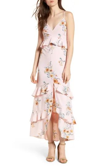 Women's Tiered Maxi Dress, Size Small - Pink | Nordstrom