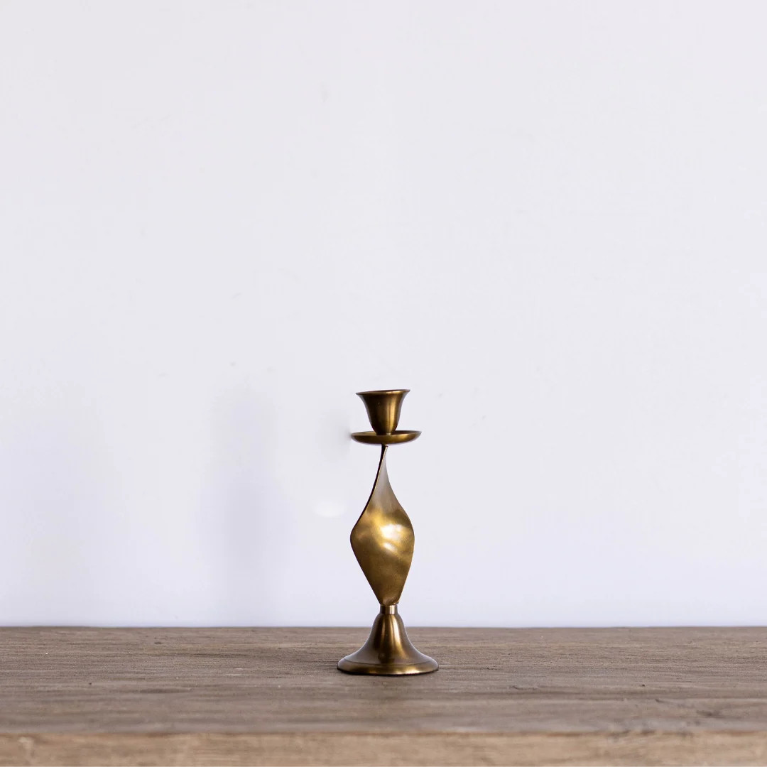 Twisted Brass Inspired Candlestick | By Luxe B Co. | luxe bCO