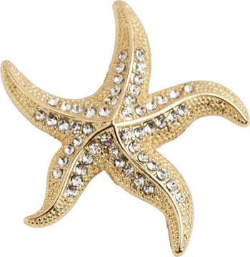 Cubic Zirconia Starfish Brooch | Nordstrom