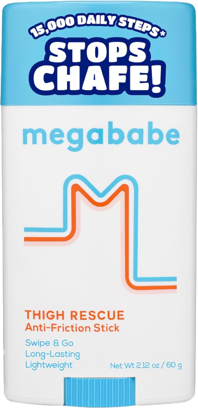 Megababe Thigh Rescue Anti-Chafe Stick | Prevents Skin Chafe & Irritation | Thighs, arms, Bra-Lin... | Amazon (US)