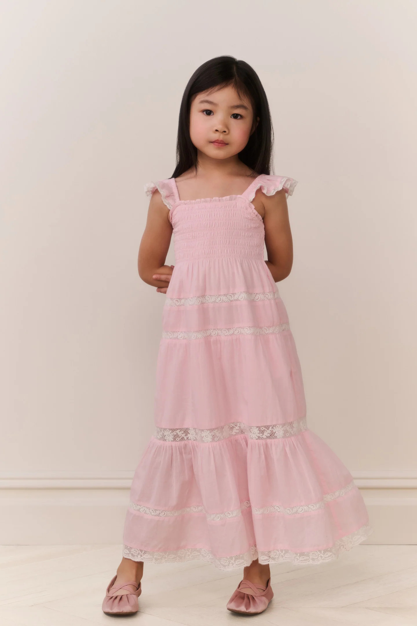 Little Girls Rhiannon Cotton Maxi Dress | LoveShackFancy