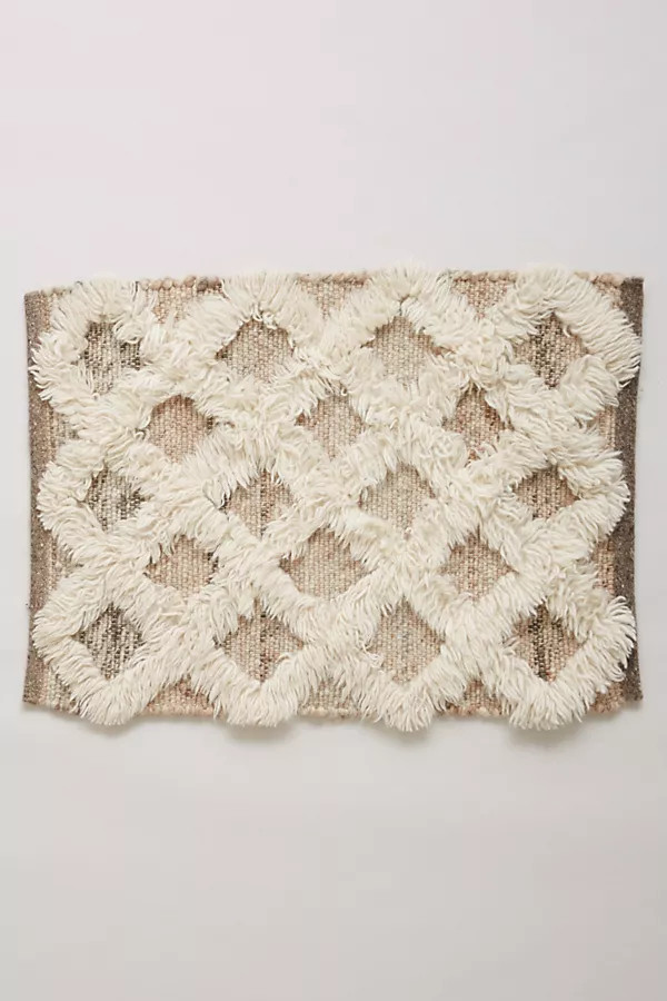 Lattice Flokati Rug | Anthropologie (US)
