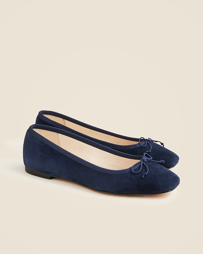 Quinn ballet flats in suede | J. Crew US