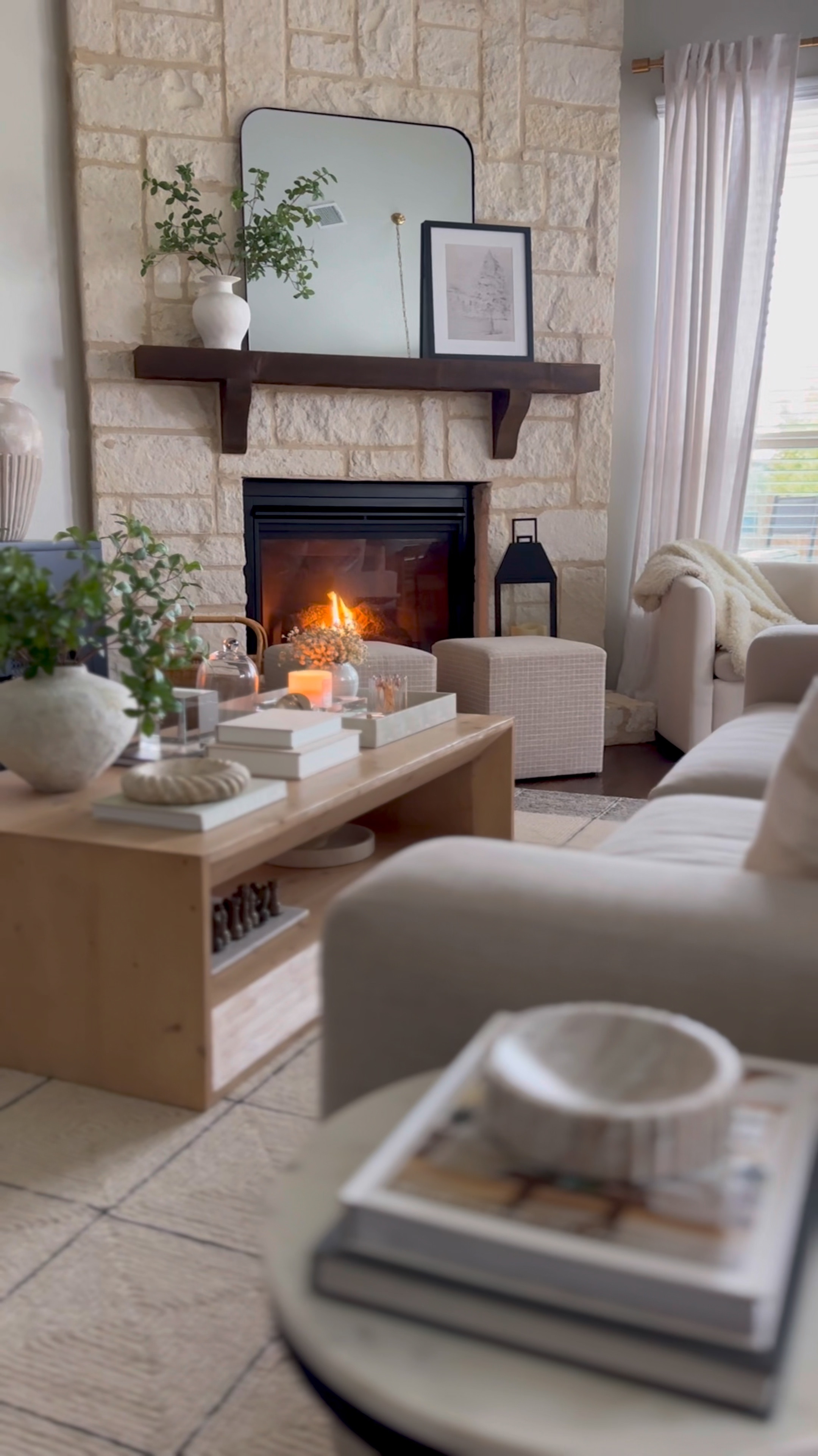 Winter living room styling 

#LTKSeasonal #LTKHome #LTKStyleTip