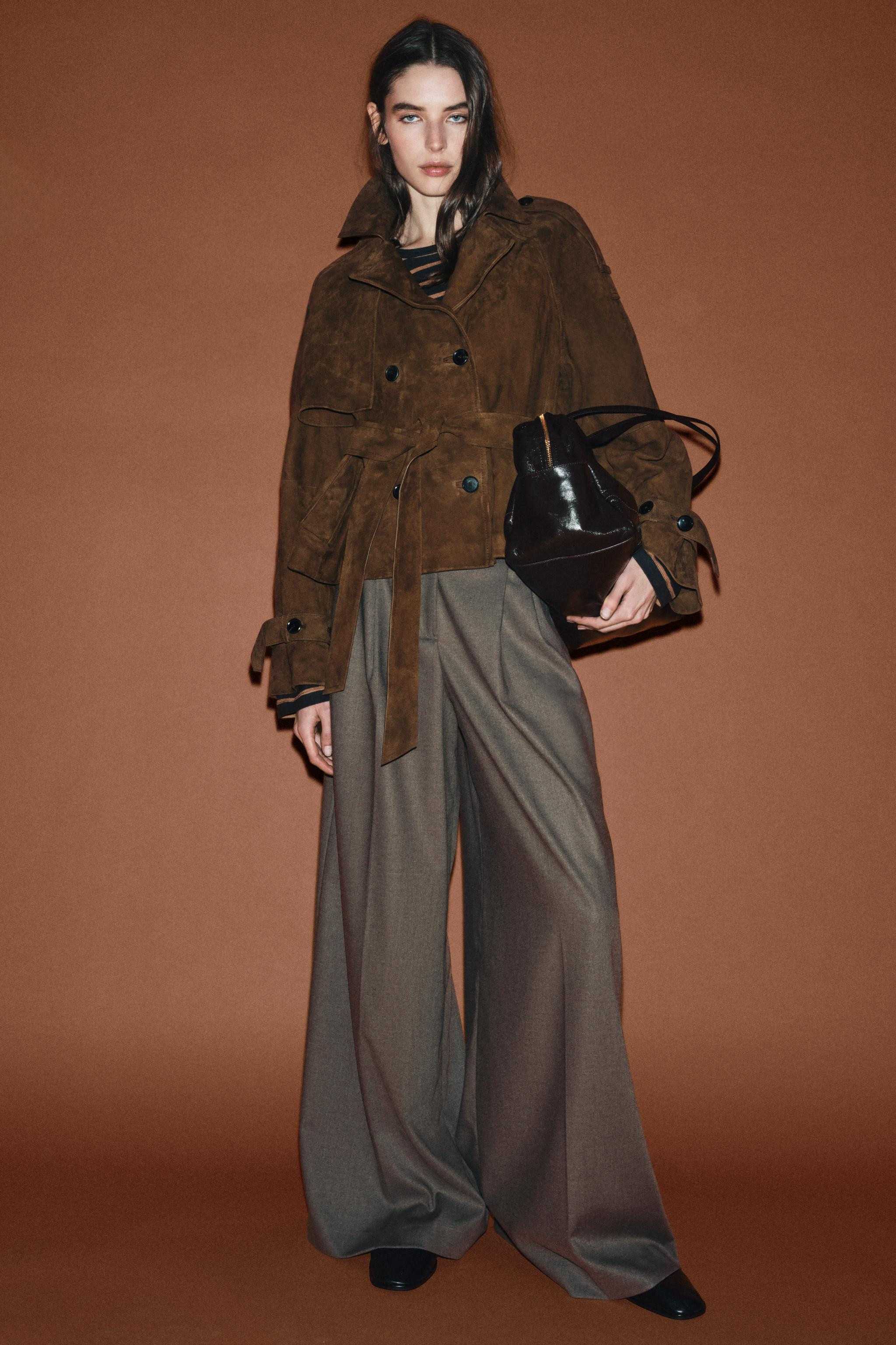 SHORT SUEDE TRENCH COAT ZW COLLECTION LIMITED EDITION | Zara US