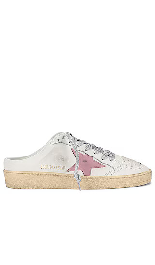 Ballstar Sabot Sneaker in White & Antique Pink | Revolve Clothing (Global)