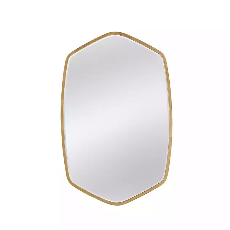 New! Clare Gold Metal Wall Mirror | Kirkland's Home