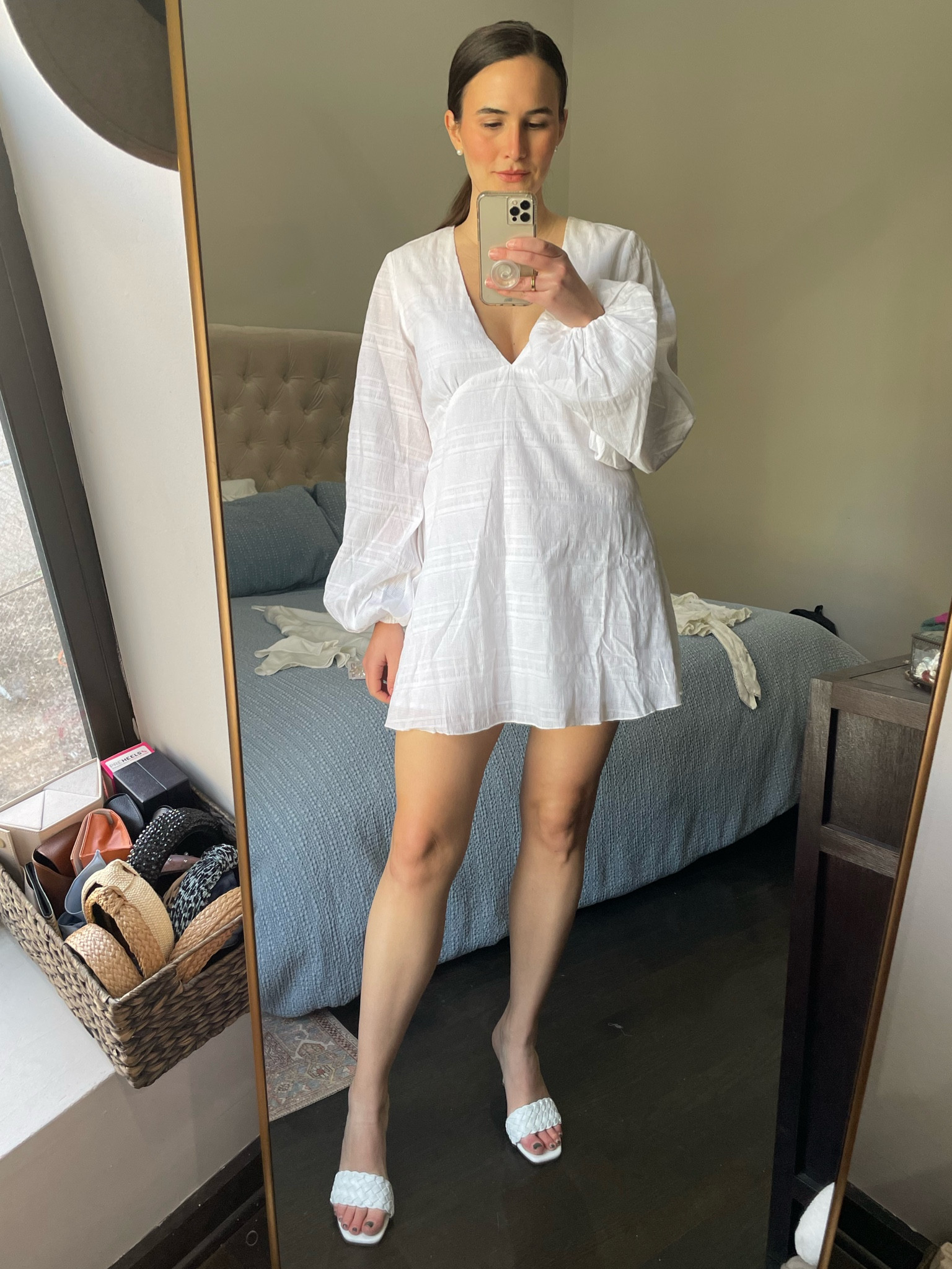 Such a cute light weight white long sleeve dress! Perfect for bridal events or spring and summer! Dress is TTS!

My shoes are also on sale for under $50! I recommend a half size down. 

White dress
Spring outfit
Bridal shower dress
Beach dress

#LTKsalealert #LTKwedding #LTKshoecrush