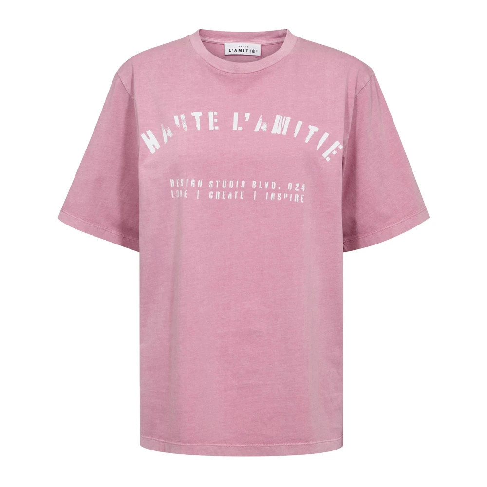 Haute L'Amitié - T-Shirt - - Tops - Damen - Rosa - L | Miinto DE