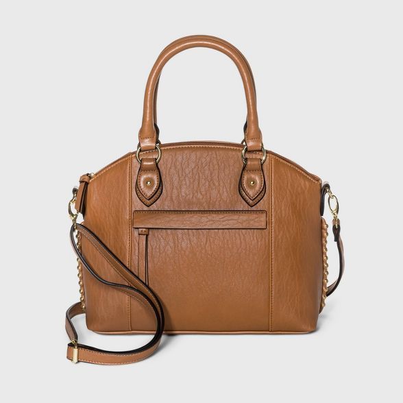 Bueno Zip Closure Satchel Handbag - Tan | Target