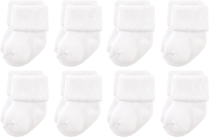 Luvable Friends Unisex Baby Newborn and Baby Terry Socks | Amazon (US)