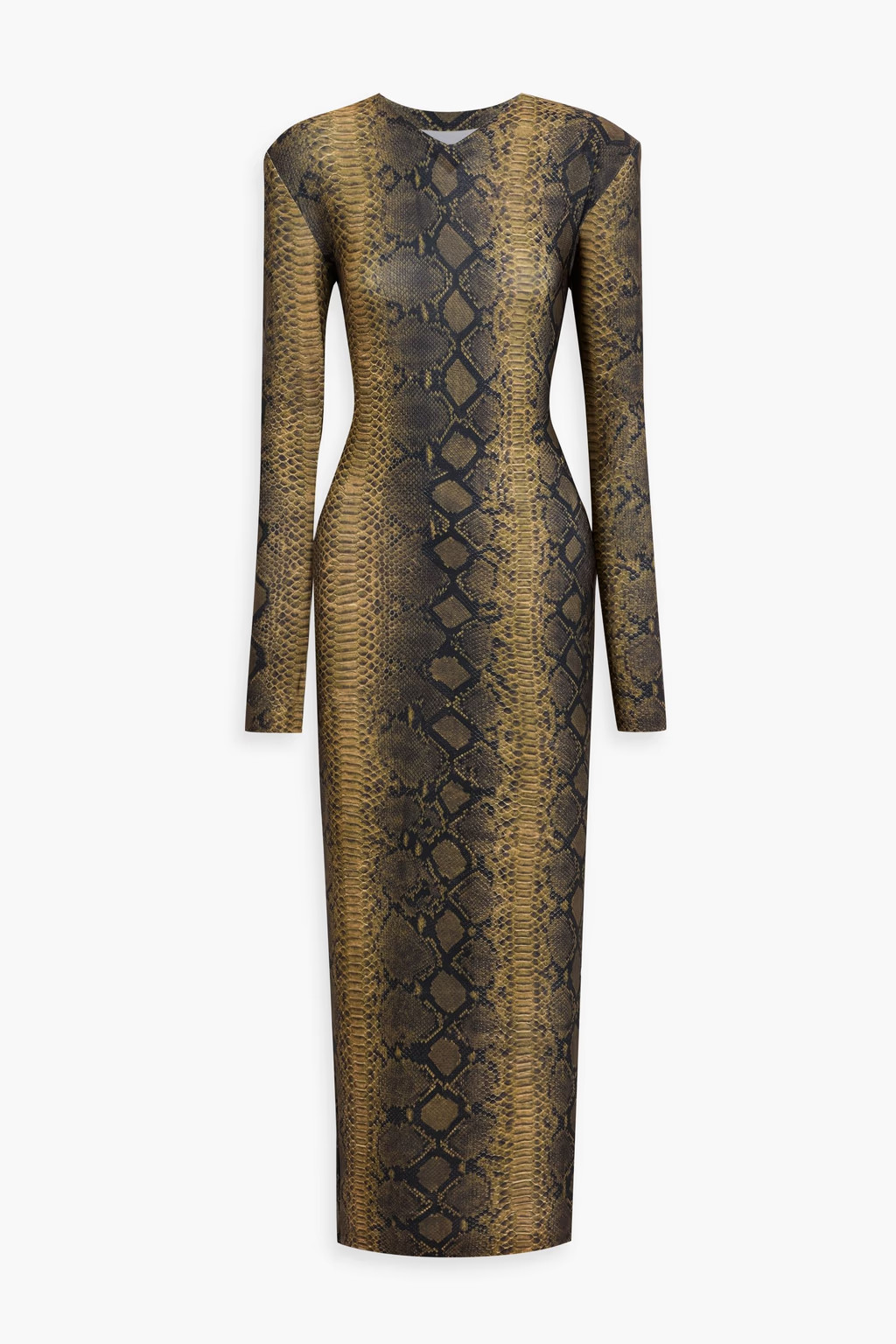 Snake-print stretch-jersey maxi dress | The Outnet (US and CA)