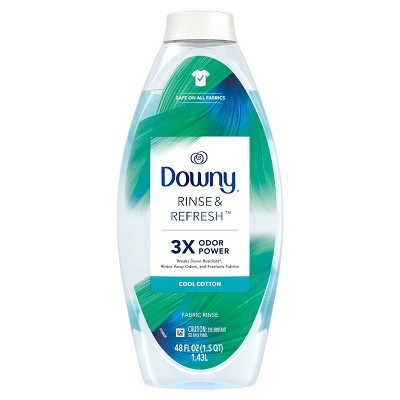 Downy Cool Cotton HE Compatible Rinse & Refresh Laundry Odor Remover and Fabric Softener - 48 fl oz | Target