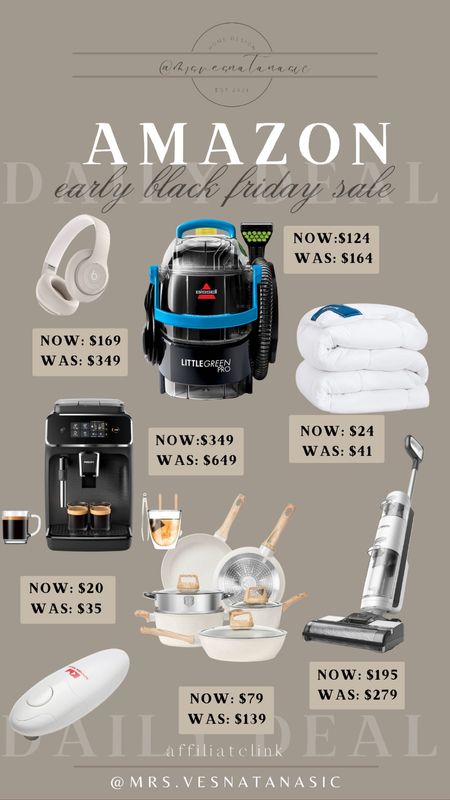 AMAZON early Black Friday Deals are here and these are some of the best!! My favorite rug and upholstery cleaning machine is only $125 today (usually $164 and never on sale) and my dry/wet vacuum is on amazing deal too!!! 

Amazon find, Amazon deals, Amazon home, early black friday deals, Amazon, Amazon finds, gift guide for her, gift gift idea for home, gift guide for home, gift guide, 

#LTKCyberWeek #LTKGiftGuide #LTKhome