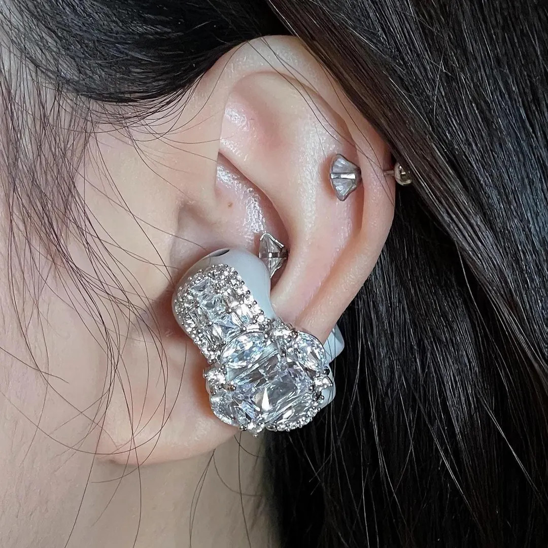 Bose ultra Earbuds Diamond Charm,  Elegant Earphone Zircon Jewelry, Handmade full cystal Headphon... | Etsy (US)