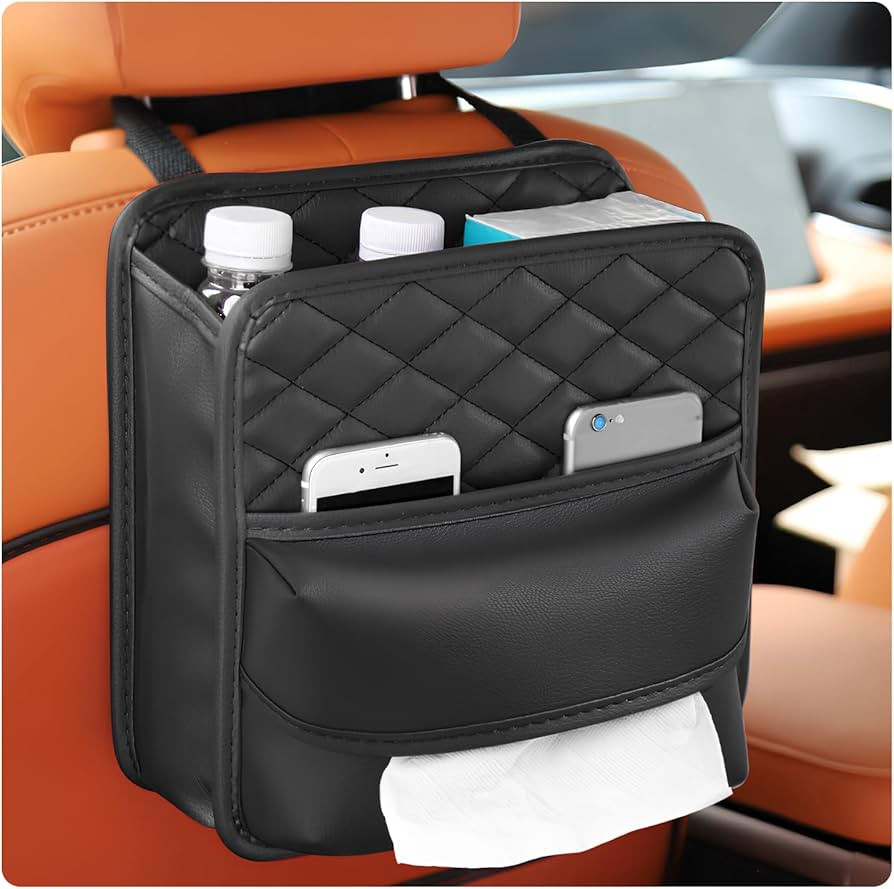 AULESSE Car Seat Back Organizer Waterproof Backseat Hanging Organizer With Tissue Holder Rear Sea... | Amazon (US)