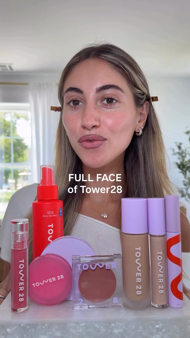 full face of @tower28beauty 🤍🤍 which brand do you want to see next !! 

-
#makeup #explore #makeupideas #makeupreels #makeuptutorial
