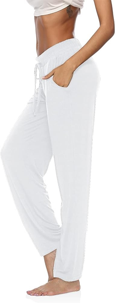 DIBAOLONG Womens Yoga Pants Wide Leg Comfy Drawstring Loose Straight Lounge Running Workout Leggi... | Amazon (US)