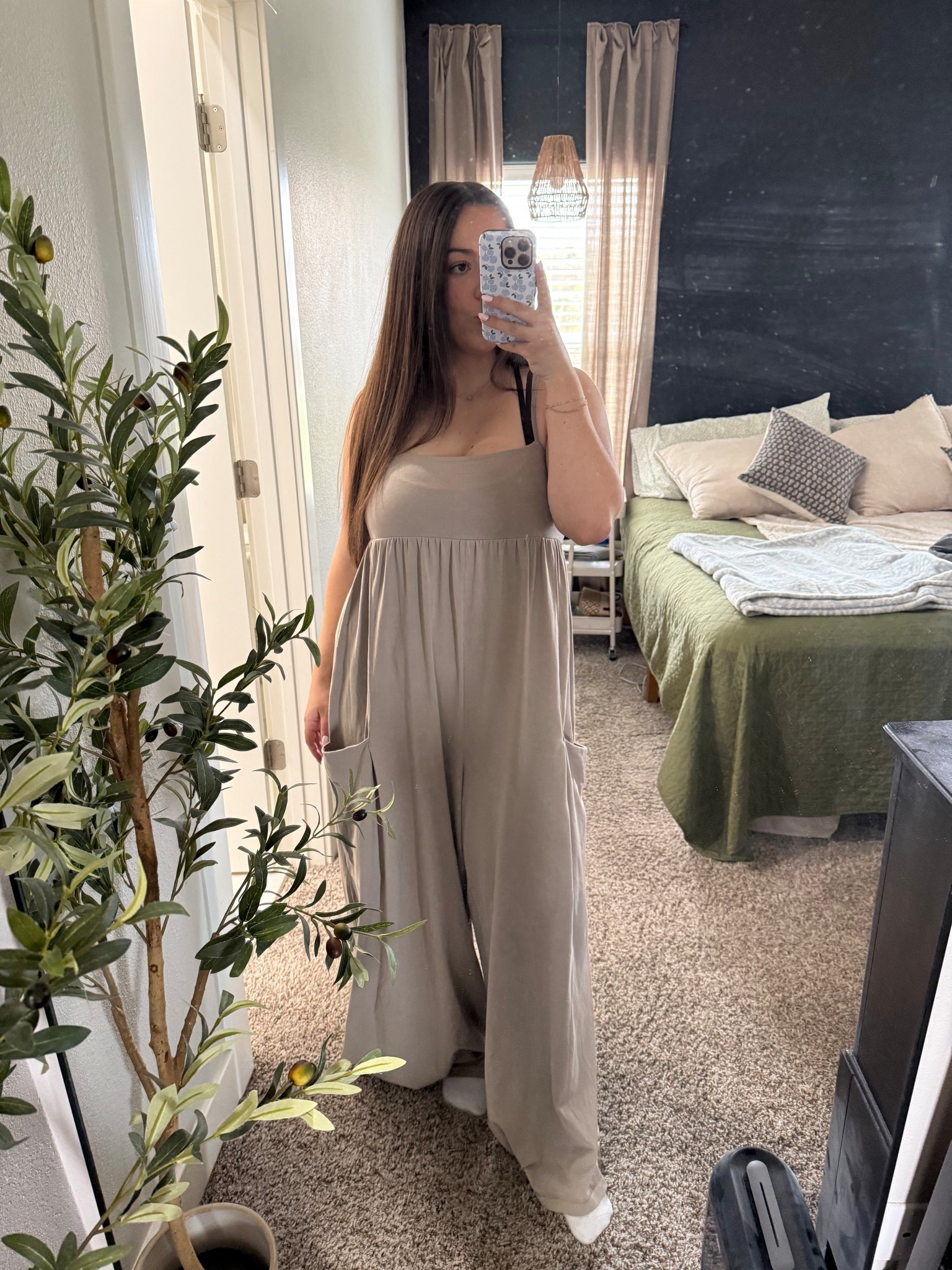 Free People hot shot onesie - so comfy for work from home and casual days! Definitely would be bump friendly too! 🤰🏽

#LTKootd #LTKmomlife #LTKBump