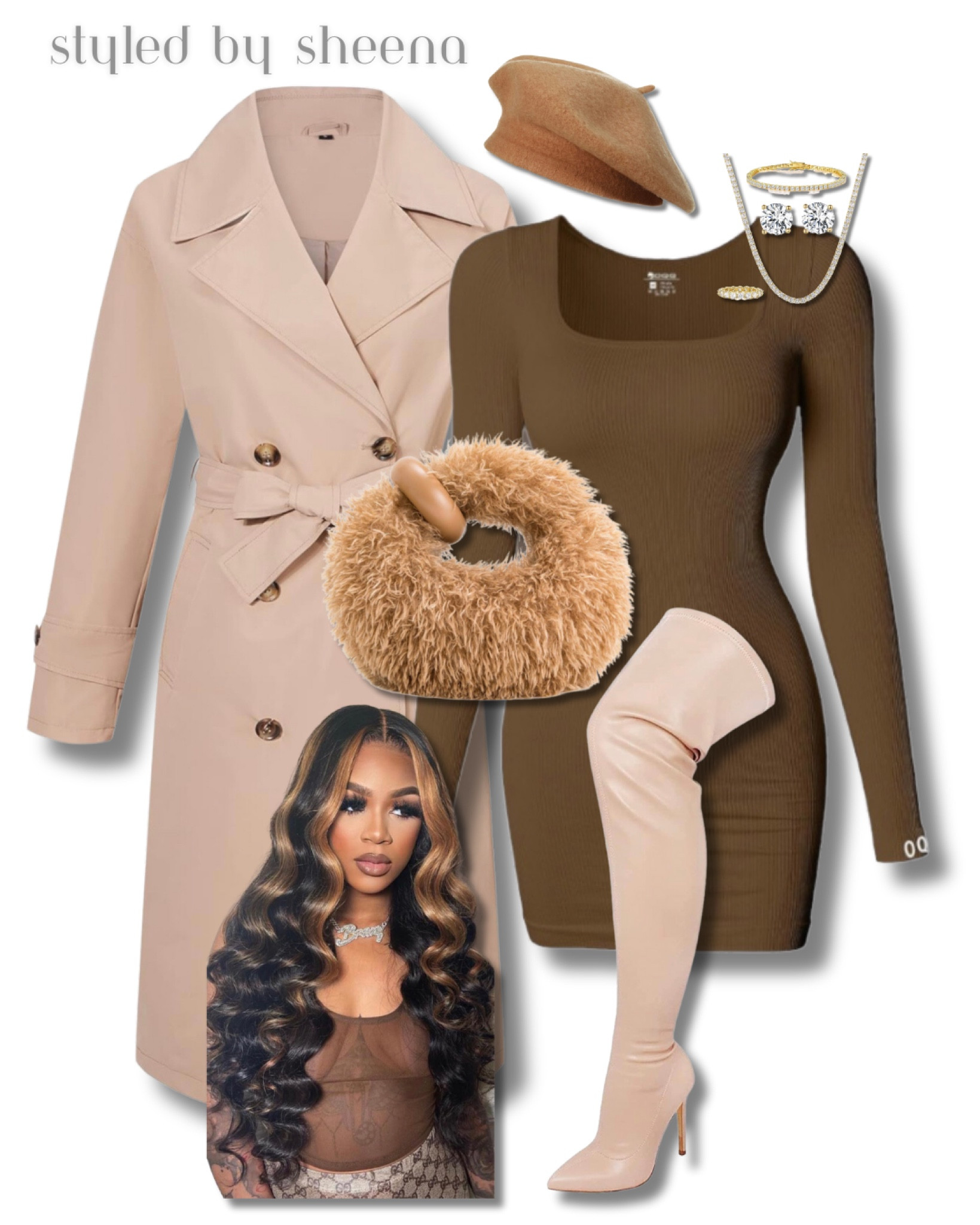 Nude Trench Coat and Boots Outfit Inspo


Thigh High Boots | Fall Dress Outfits | Brunch Outfit | Fall Fashion | Thanksgiving Outfit

#LTKstyletip #LTKshoecrush #LTKitbag