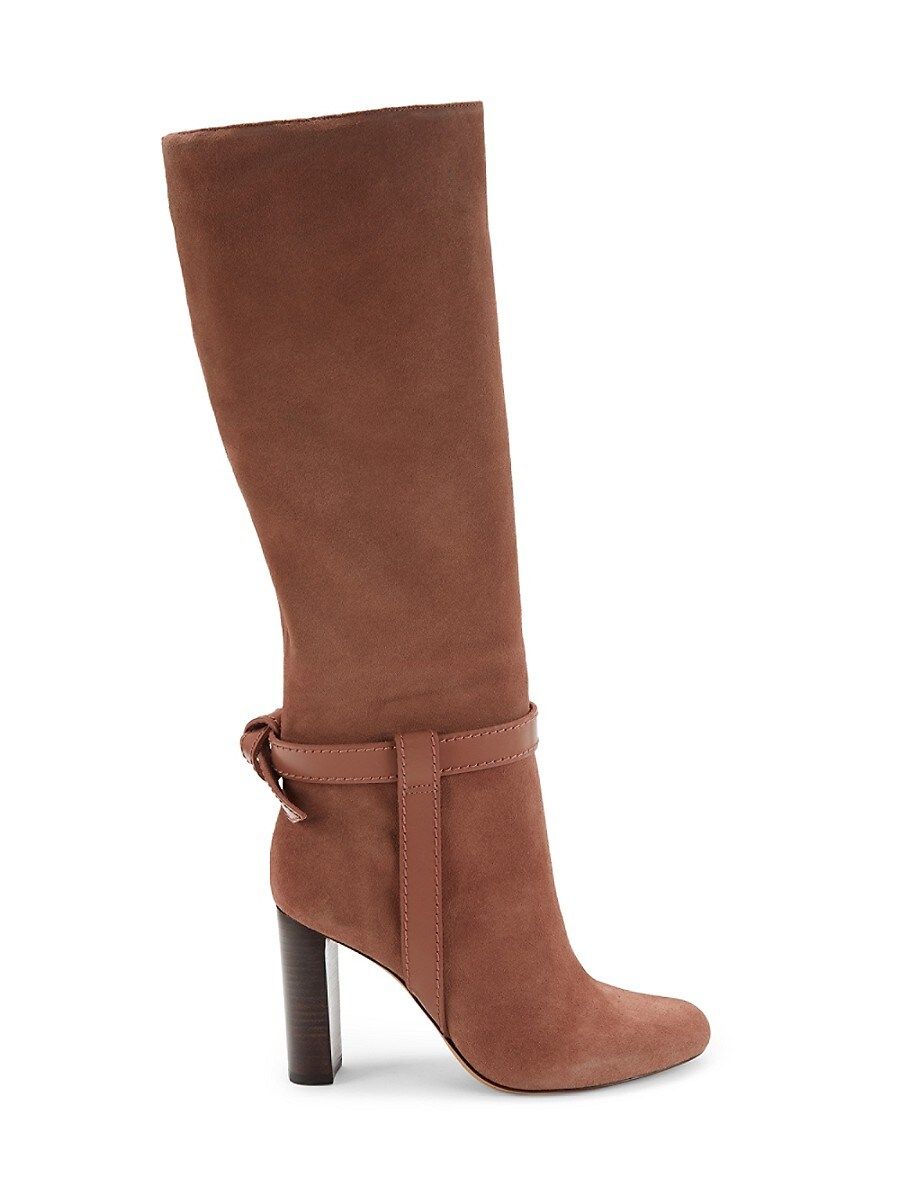 Alexandre Birman Women's Saddlery Clarita Suede Tall Boots - Brown - Size 35 (5) | Saks Fifth Avenue OFF 5TH
