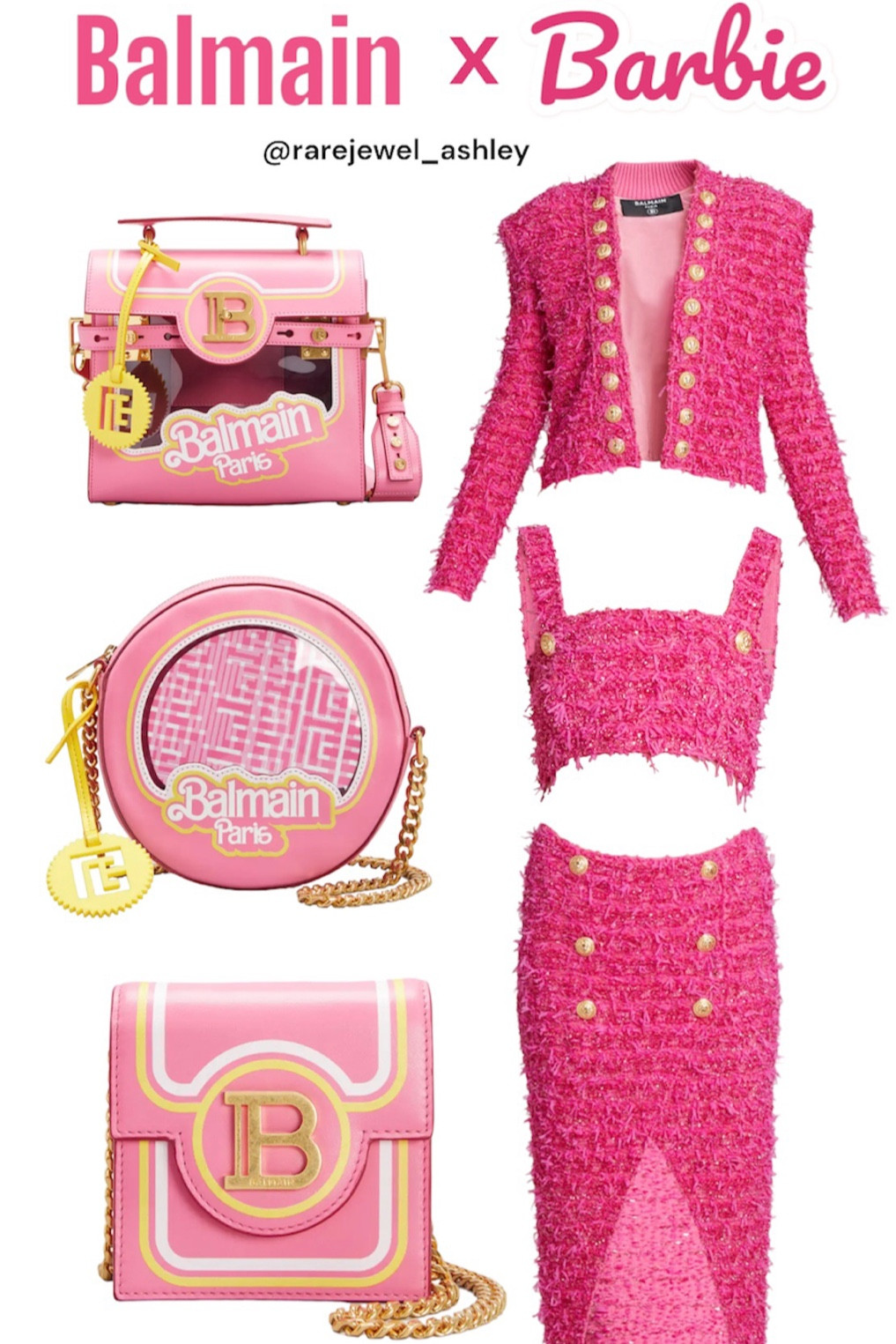 Balmain x Barbie Collection available at Neiman Marcus only! 

#barbie #pink #hibarbie #barbiemovie #pinkoutfit #styleinspo #outfitinspo #trending 

#LTKFind #LTKstyletip #LTKunder50
