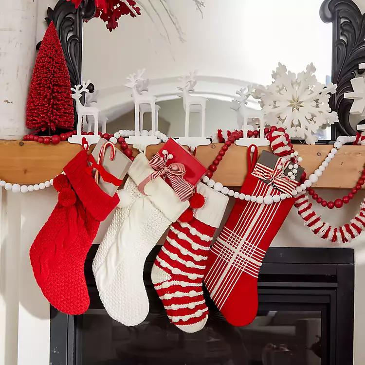 White Wood Beaded Garland | Kirkland's Home