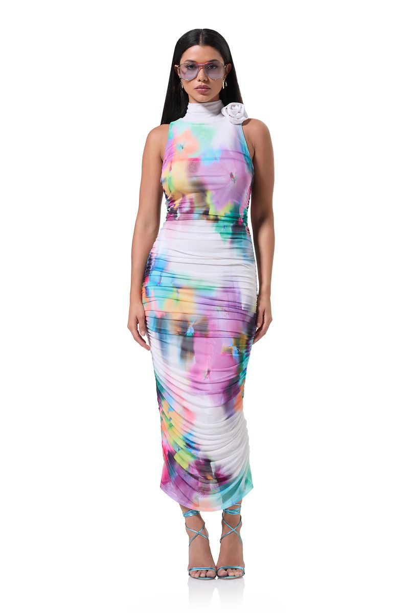 Fiorella Midi Dress - Blur Pansy | ShopAFRM