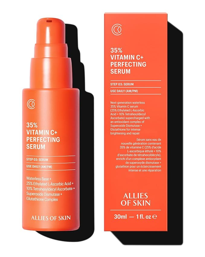 Allies of Skin 35% Vitamin C Extra Strength Serum | Waterless Professional Grade Face Serum with ... | Amazon (US)