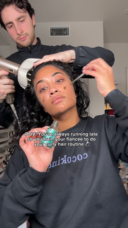 my fiances first time doing my #curlyhairroutine 🫶🏽 i think he did good ❤️✨ what do you guys think? 😂

#LTKxSephora #LTKbeauty #LTKstyletip