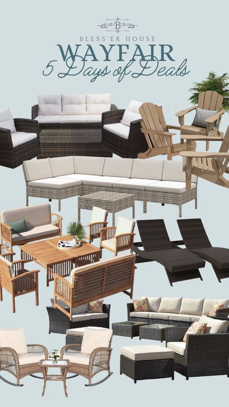 Wayfair deals on outdoor furniture!

#wickerfurniture #teak #poollounger #outdoorlivingset #wayfair #poolchair #pirch #spring #summer

#LTKhome #LTKSeasonal #LTKsalealert
