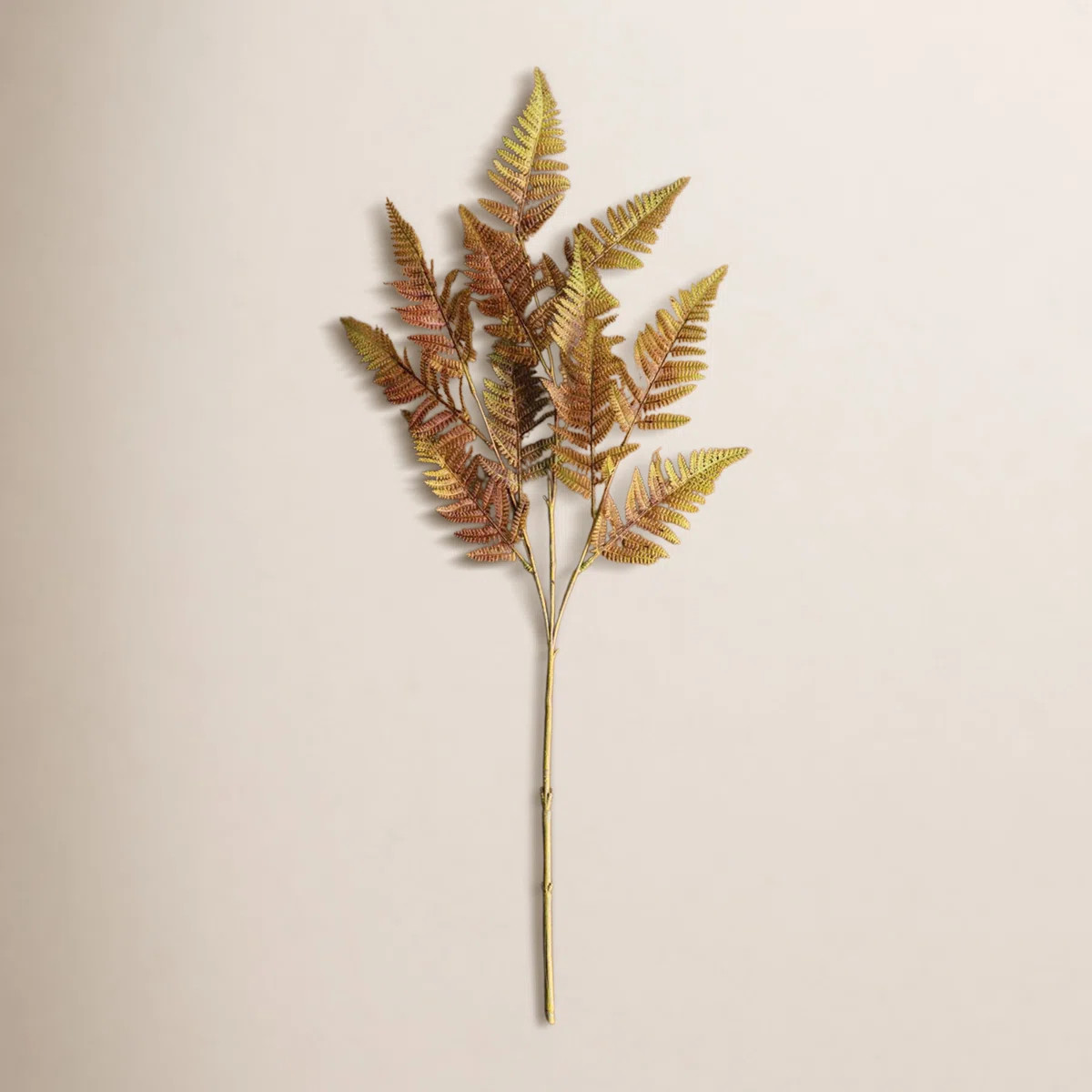 Artificial Autumn Fern Stem – 40" Tall Faux Fall Foliage | Wayfair North America