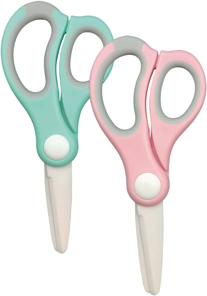 Ceramic Scissors for Baby Food,Safety Healthy BPA Free and Portable Toddler Shears with Protectiv... | Amazon (US)
